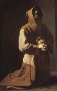 Francisco de Zurbaran St. Franciscus in meditation Spain oil painting artist